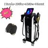 EMSSLIM Neo 6500W Folding Screen Hi-emt Body Sculpt Machine 4 RF Handle Pelvic Pad Optional Ems Muscle Stimulator Emszero