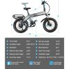 Electric Bike 1200W Peak, 28/30MPH 60 Miles,720WH Battery 20x 4.0 Fat Tire, Foldable with Anti-Theft Alarm/Hydraulic Brakes